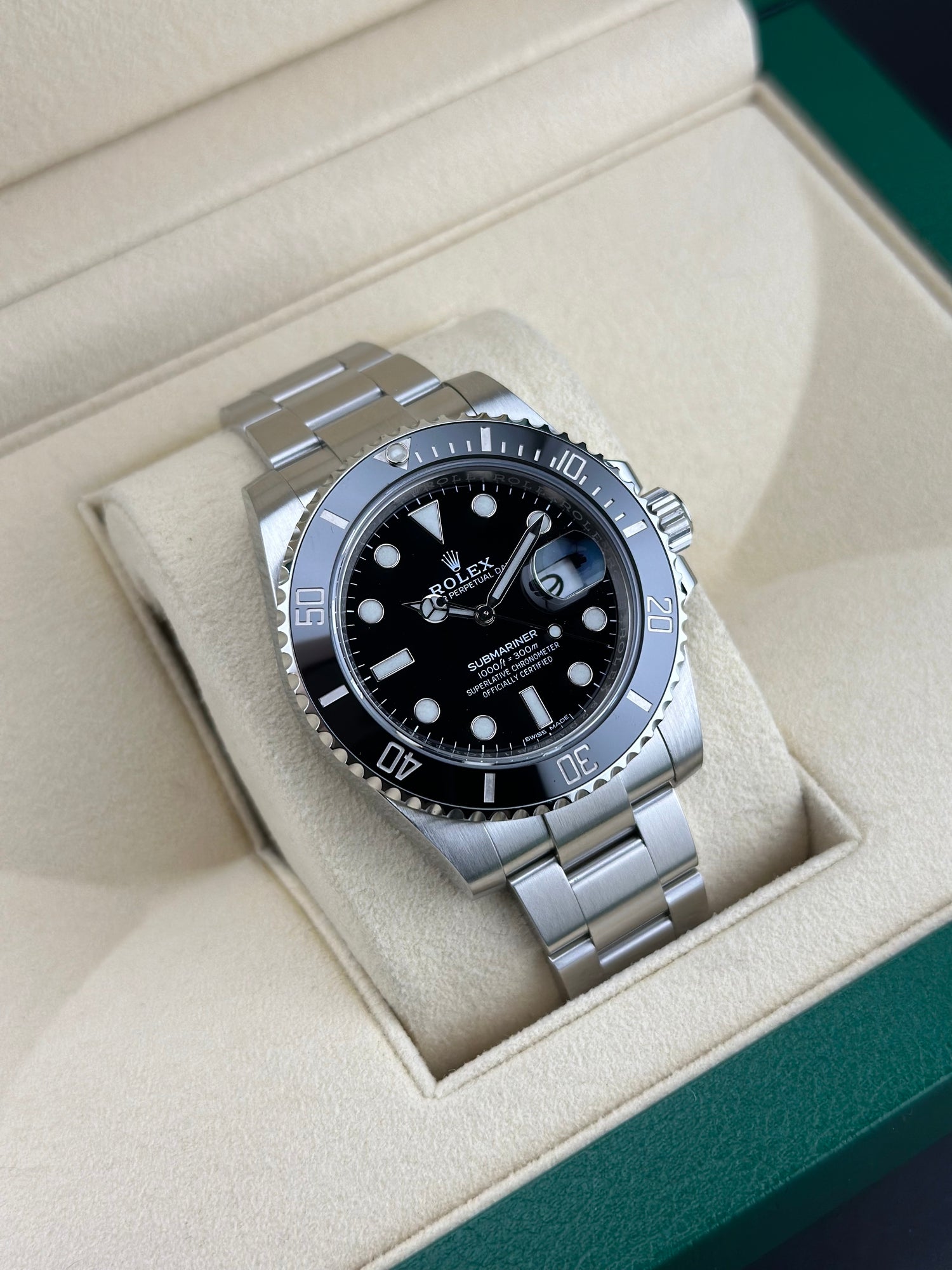 Rolex Steel Submariner Date 40mm Black Ceramic Oyster 116610LN