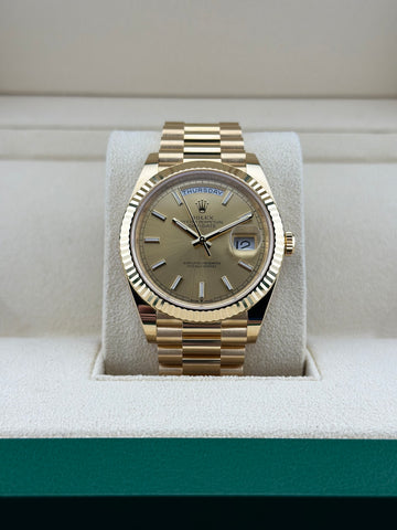 Rolex Day-Date Champagne Stick 228238