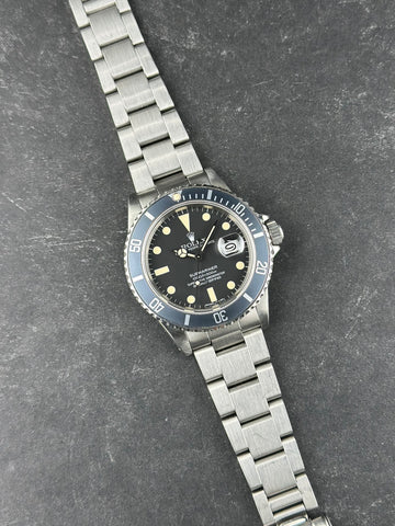 Rolex Steel Submariner 40mm Black Aluminum Oyster 16800