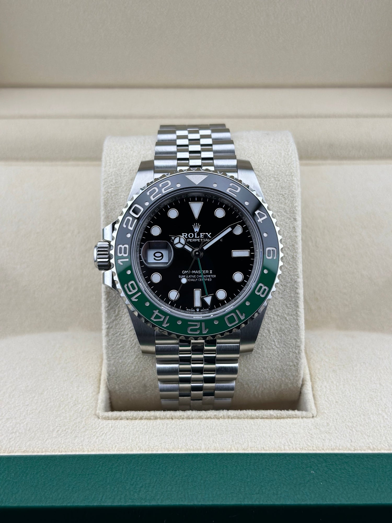 Rolex Steel GMT-Master II 40mm Black Ceramic Jubilee 126720VTNR Sprite