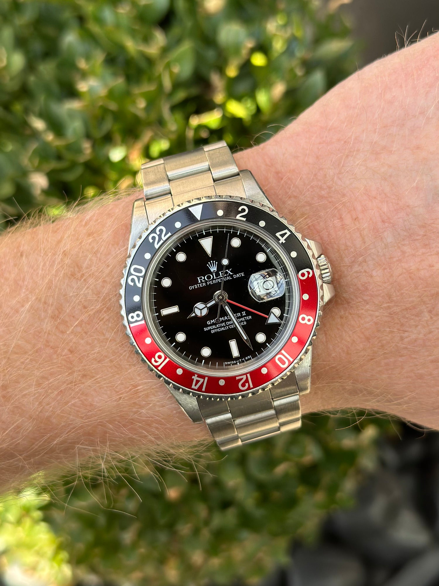 Rolex Steel GMT-Master II 40mm Black Aluminum Oyster 16760