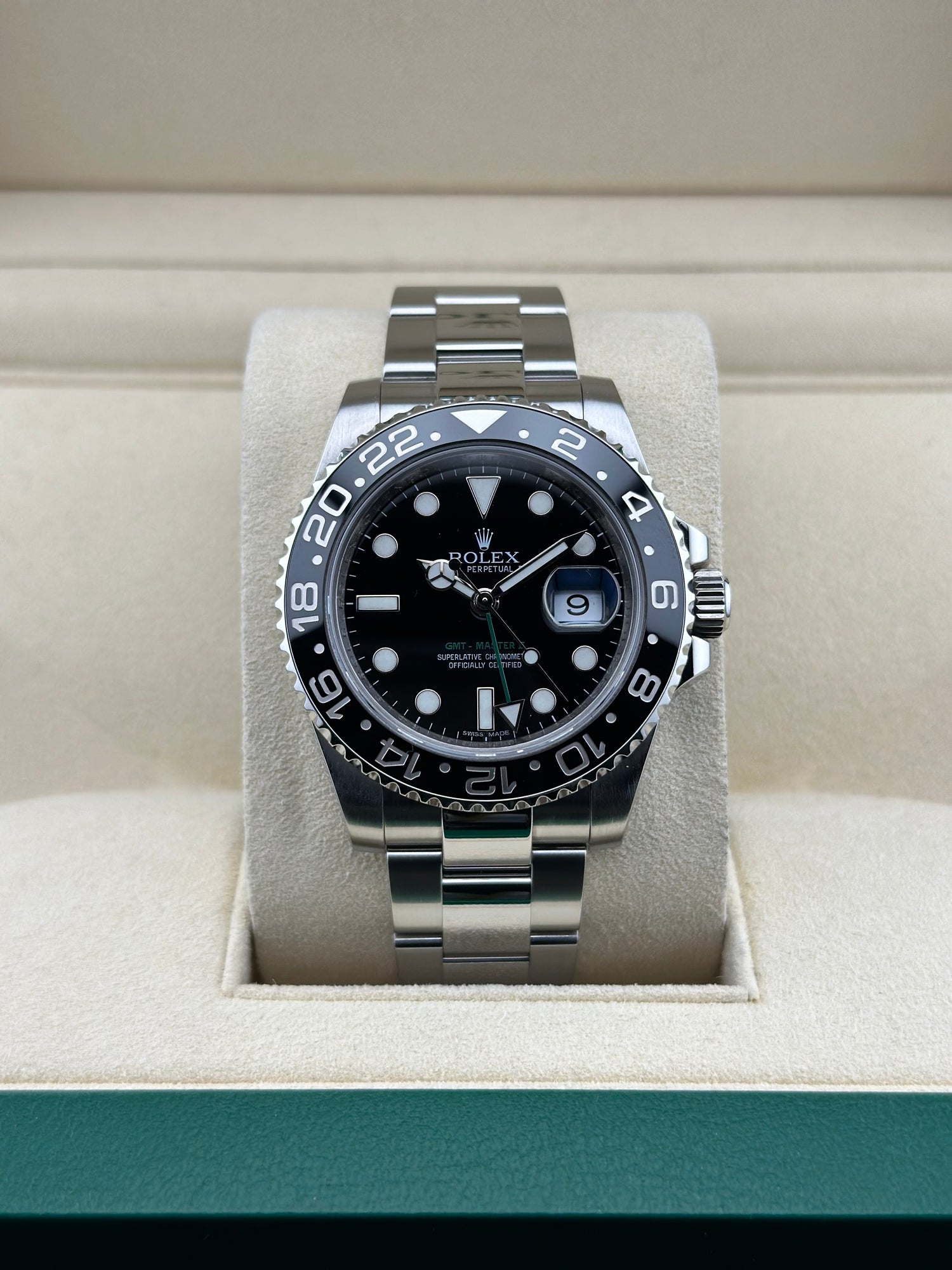 Rolex Steel GMT-Master II 40mm Black Ceramic Oyster 116710LN