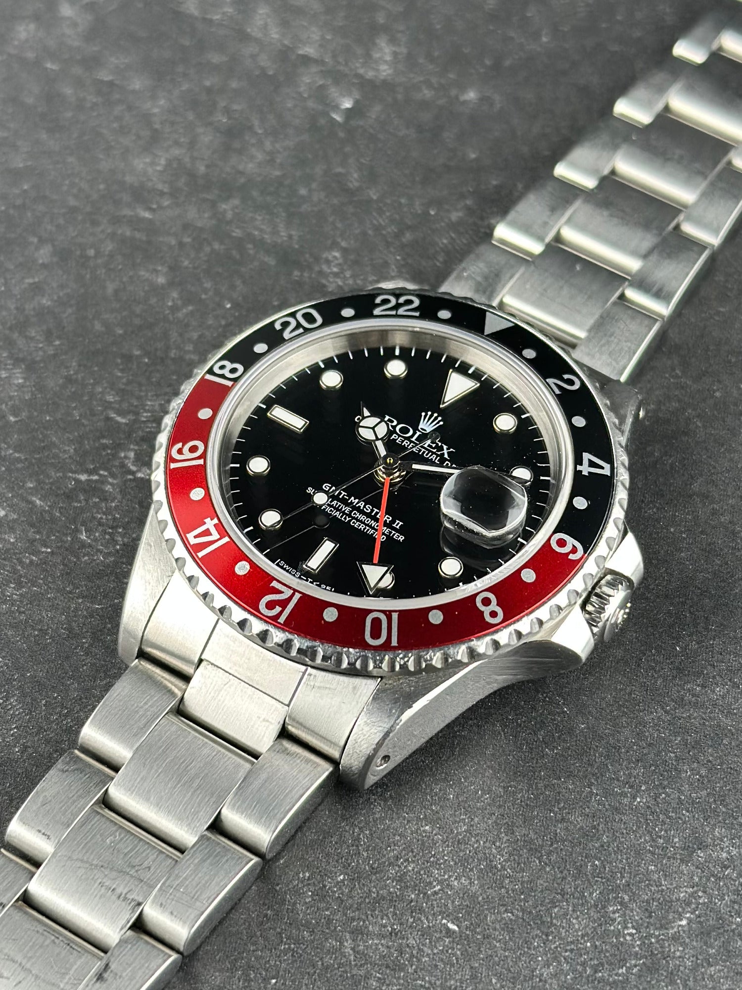 Rolex Steel GMT-Master II 40mm Black Aluminum Oyster 16760