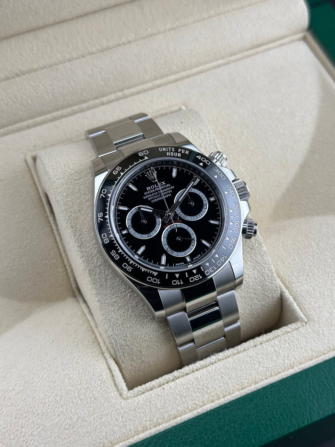 Rolex Steel Daytona 40mm Black Ceramic Oyster 116500LN