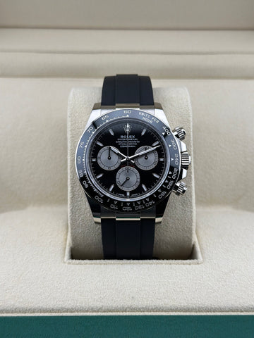 Rolex White Gold Daytona 40mm Black Ceramic Rubber 126519LN
