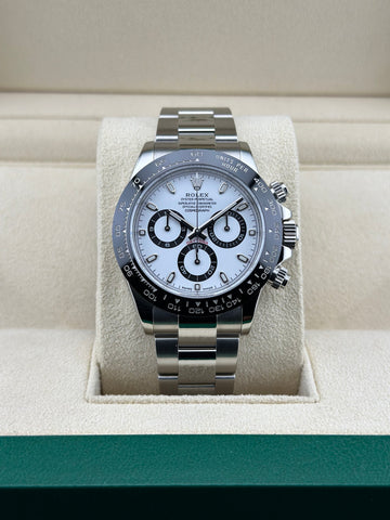 Rolex Steel Daytona 40mm White Ceramic Oyster 116500LN Panda