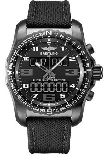 Breitling Cockpit B50 Watch - Black Titanium - Volcano Black Dial - Bl