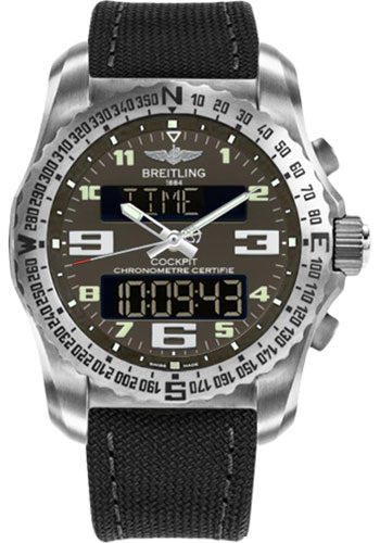 Breitling Cockpit B50 Watch - 46mm Titanium Case - Titanium Gray Dial